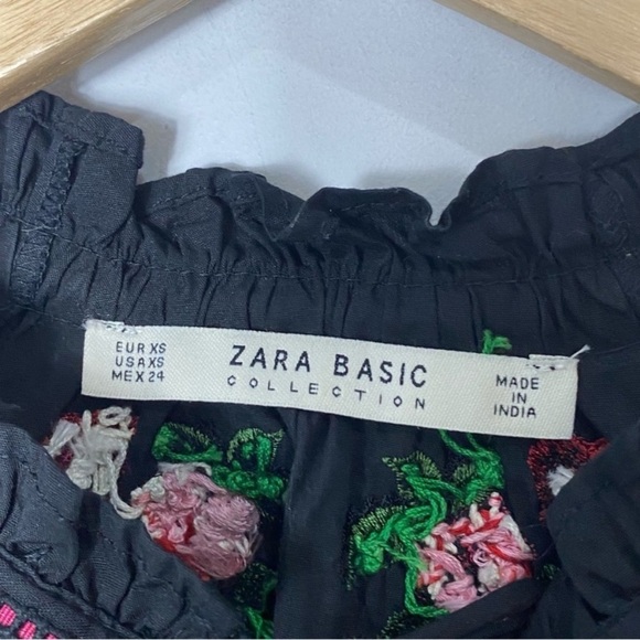 ZARA Top Embroidered Back Blouse - Picture 15 of 16